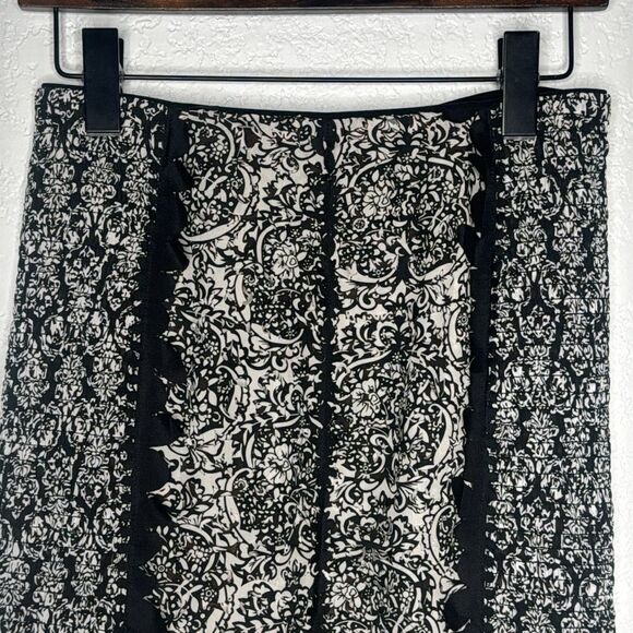 NWT Byron Lars Beguile Anthropologie Sombra Laser Cut Size 4 Pencil Skirt - Picture 4 of 13
